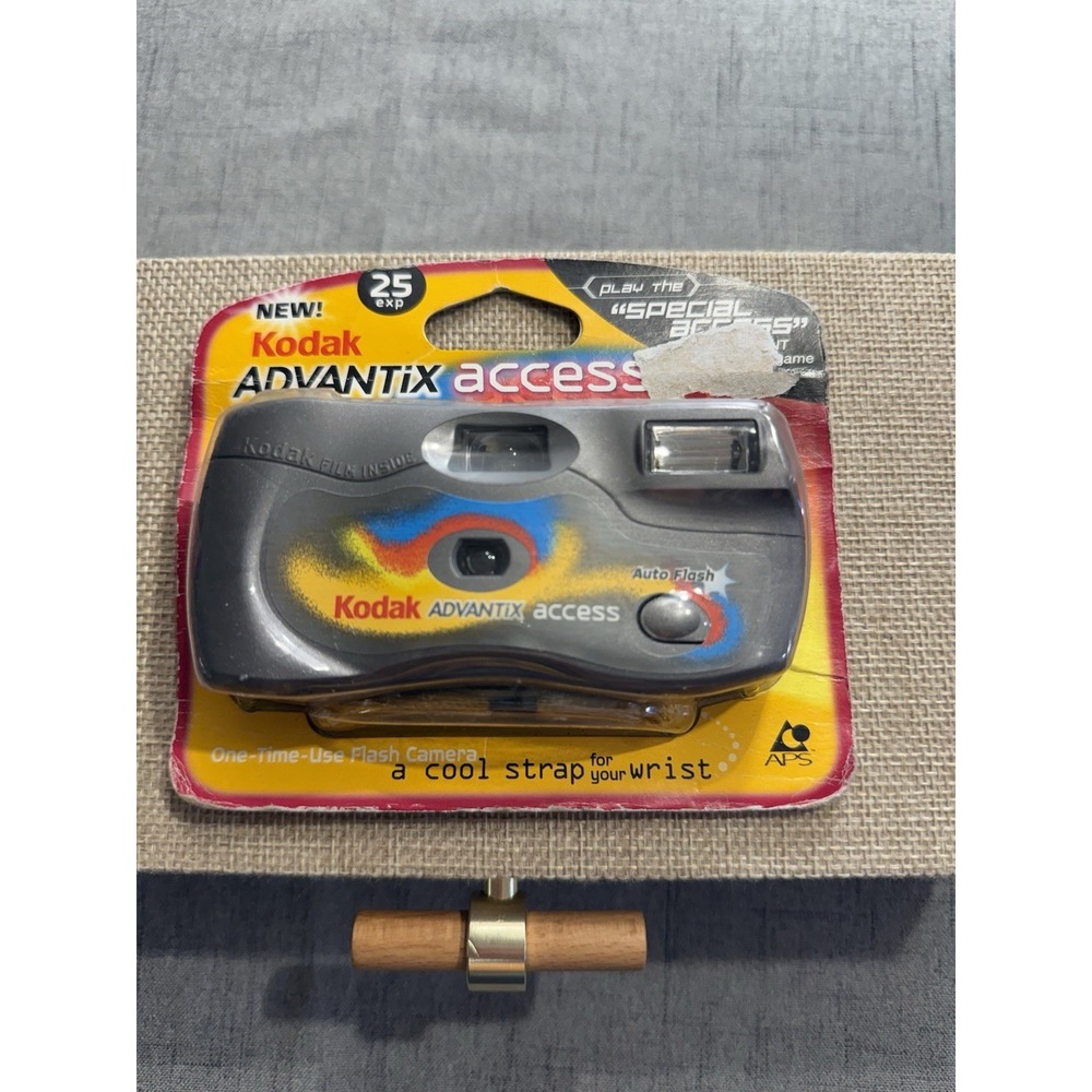 Kodak Advantix Access 25 Shot Single Use Flash Camera With Strap 06/2002 Gray